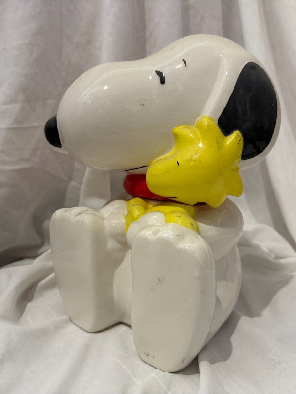 Peanuts Snoopy & Woodstock White, Yellow, Black Figurine